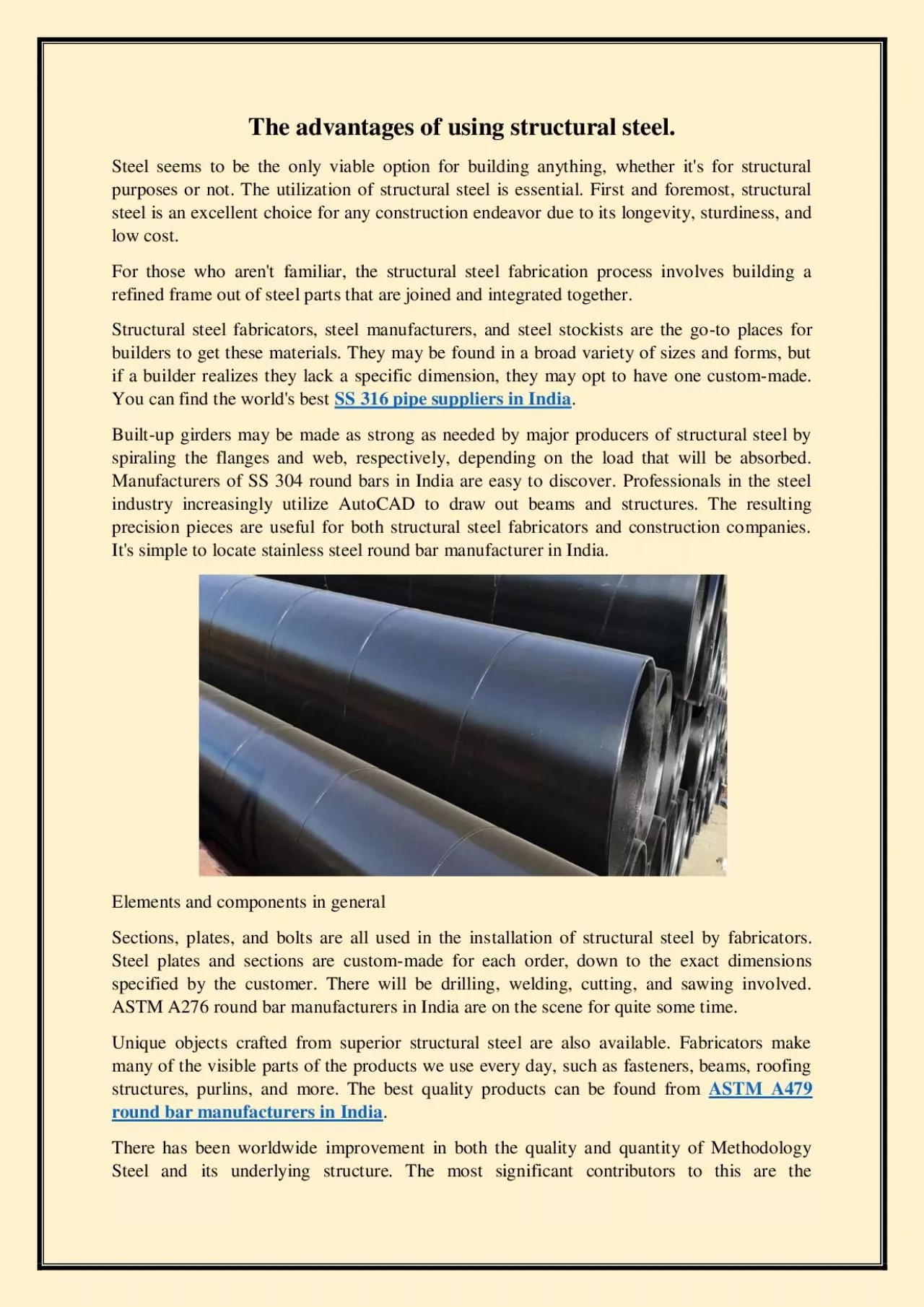 PDF-The advantages of using structural steel.