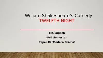 William Shakespeare’s Comedy