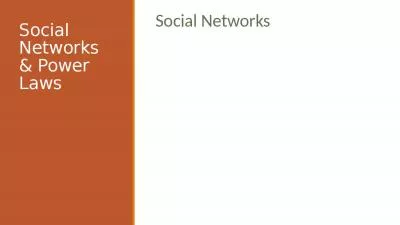 Social Networks & Power Laws