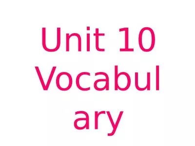 Unit  10 Vocabulary consequence