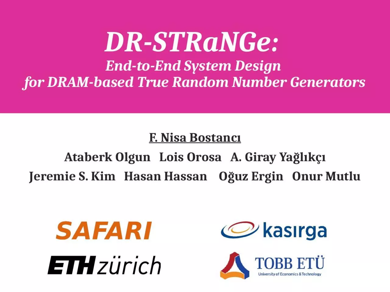 PPT-DR- STRaNGe : End-to-End