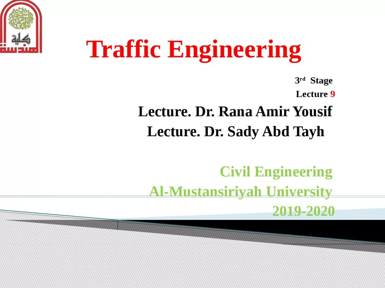 PPT-Traffic Engineering 3 rd