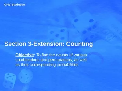 Section 3-Extension :  Counting