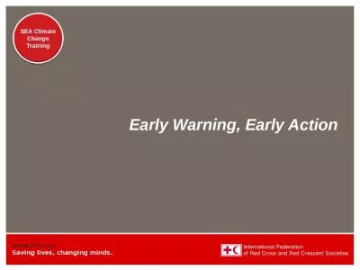 Early Warning, Early Action