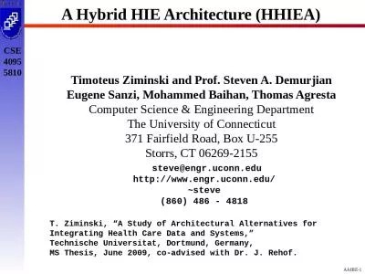 A Hybrid HIE Architecture (HHIEA)