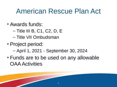 American Rescue Plan Act