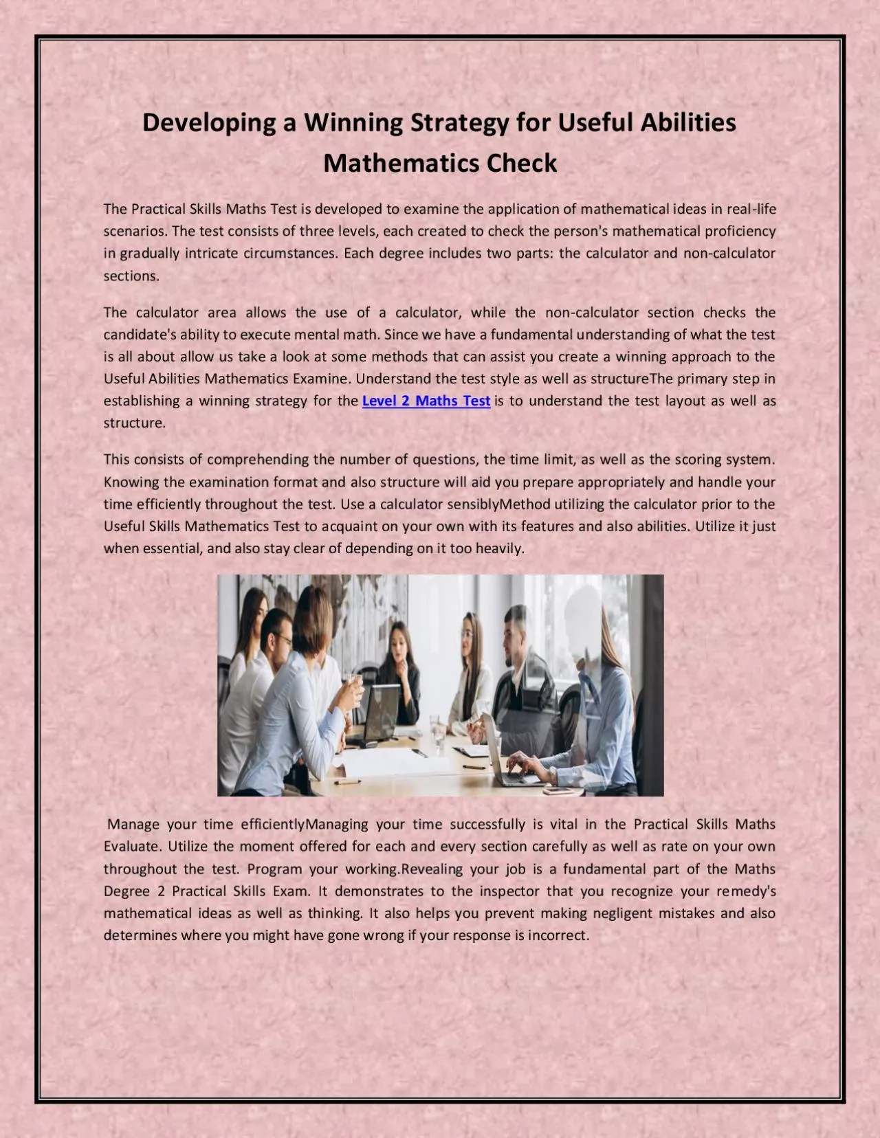 PDF-Developing a Winning Strategy for Useful Abilities Mathematics Check