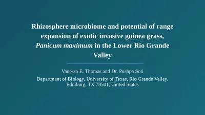 Rhizosphere microbiome and potential of range expansion of exotic invasive guinea grass,