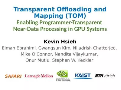 Transparent Offloading and Mapping (TOM)