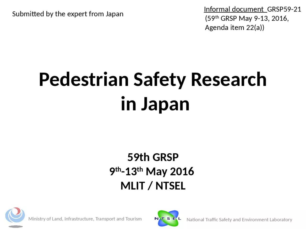 PPT-Pedestrian Safety Research