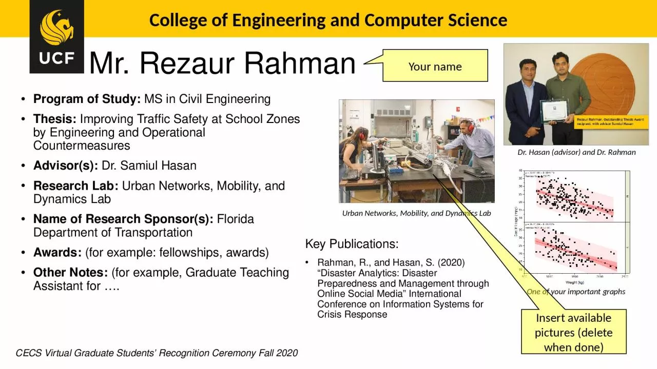 PPT-Mr. Rezaur Rahman Fall 2019 Graduate Programs Open House