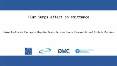 Flux jumps effect on emittance