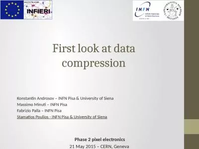 First look at data compression