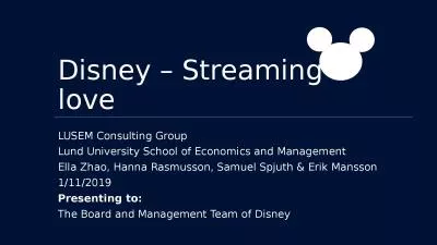 Disney – Streaming love