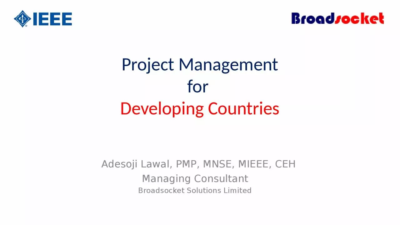 Project Management for