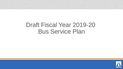 Draft Fiscal Year 2019-20
