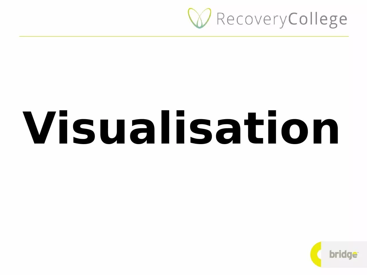 PPT-Visualisation If you were to visualise yourself doing, being or achieving one thing in