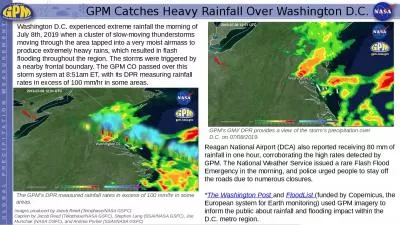 GPM Catches  H eavy Rainfall Over Washington D.C.