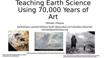 Teaching Earth Science Using 70,000 Years of Art