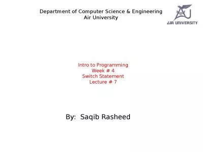 Intro to Programming Week # 4