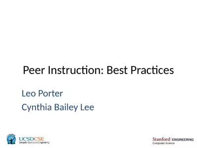 Peer Instruction: Best Practices