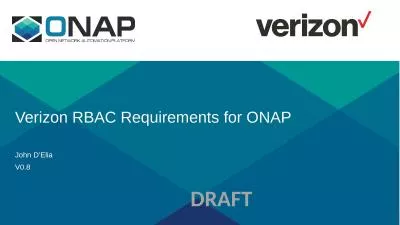 Verizon RBAC Requirements for ONAP