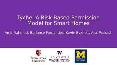 Tyche: A Risk-Based Permission Model for Smart Homes