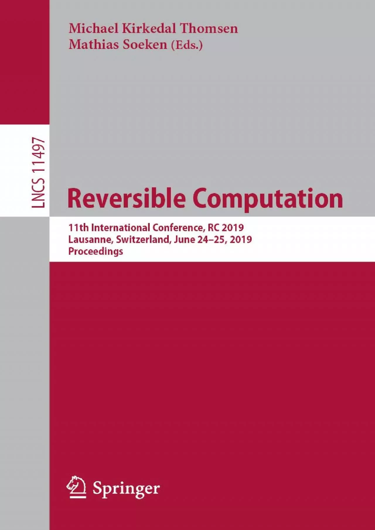 PDF-[READING BOOK]-Reversible Computation: 11th International Conference, RC 2019, Lausanne,