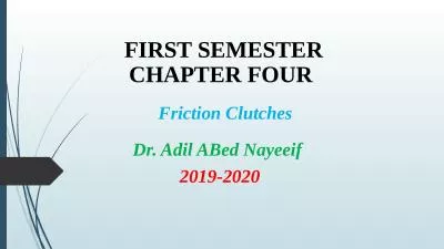 First Semester chapter Four