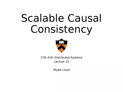 Scalable Causal Consistency