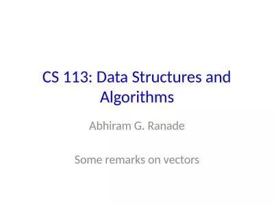 CS 113: Data Structures and Algorithms