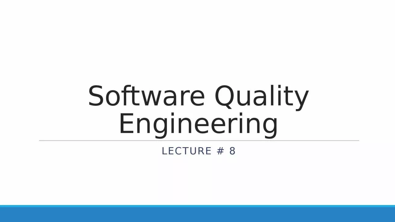 PPT-Software Quality Engineering