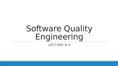 Software Quality Engineering