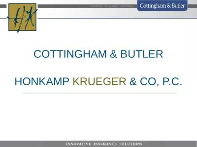 COTTINGHAM  &  BUTLER