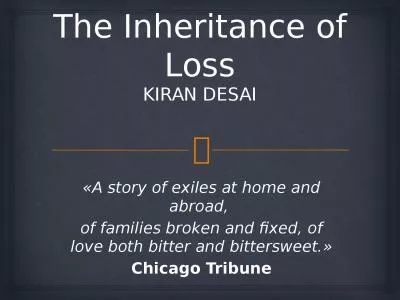 The Inheritance of Loss KIRAN DESAI