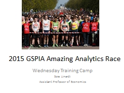 2015 GSPIA Amazing Analytics Race