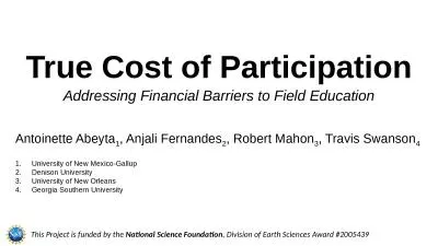 True Cost of Participation