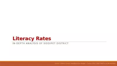 Literacy Rates In-depth