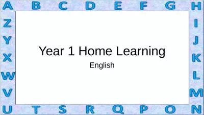 Year 1 Home Learning English