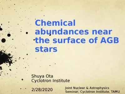 Chemical abundances near the surface of AGB stars