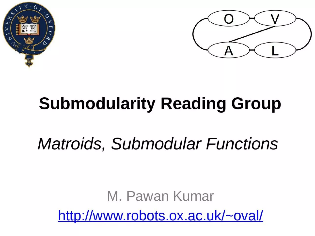 PPT-Submodularity Reading Group