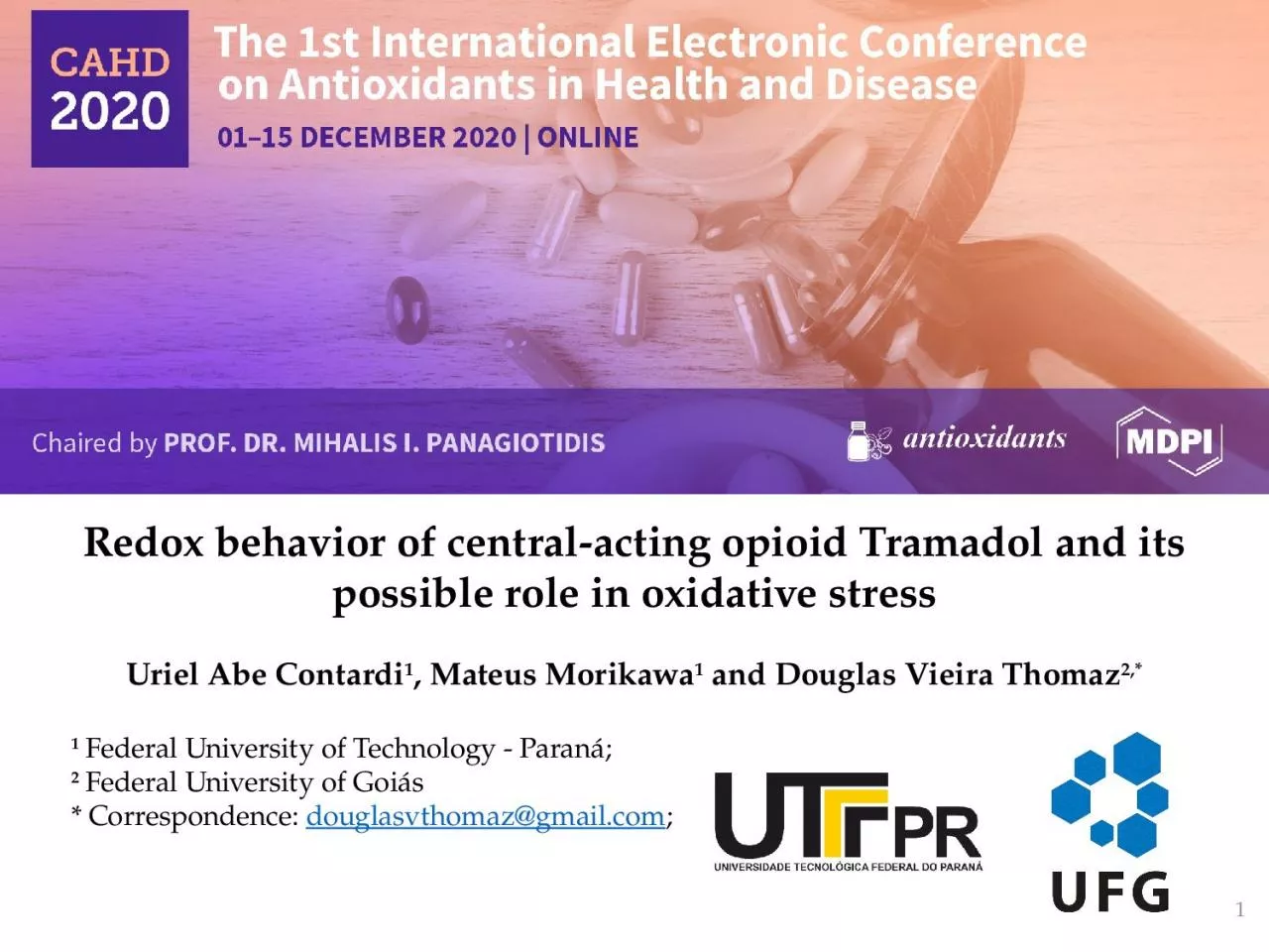 PPT-Redox behavior of central-acting opioid Tramadol and its possible role in oxidative stress