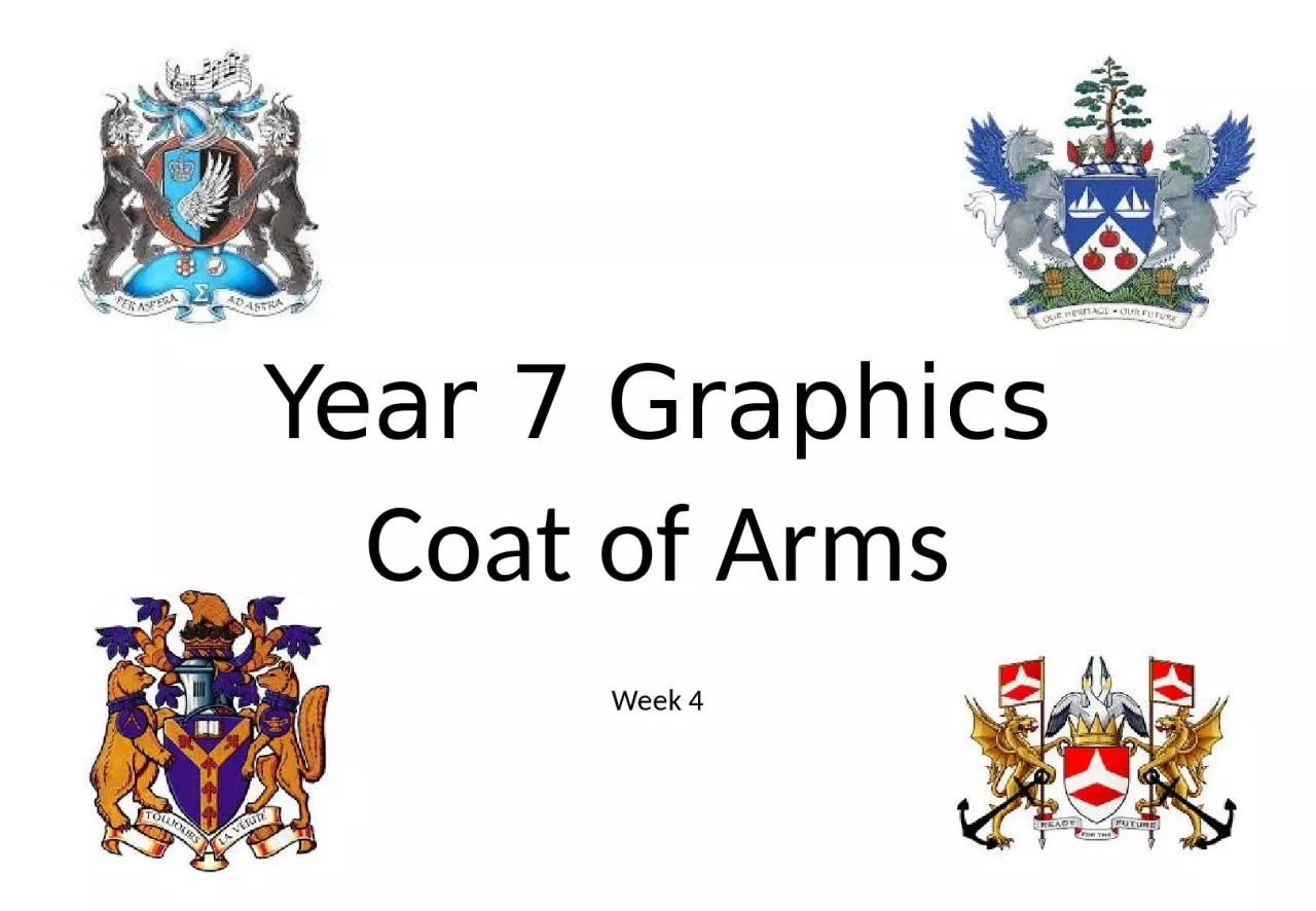 PPT-Year 7 Graphics Coat of Arms