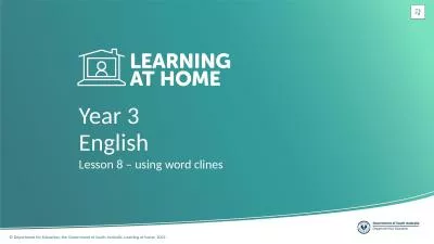 Year 3 Lesson 8 – using word clines