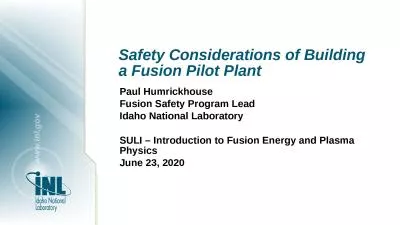 Safety Considerations of Building a Fusion Pilot Plant