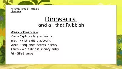 Dinosaurs  and all that Rubbish