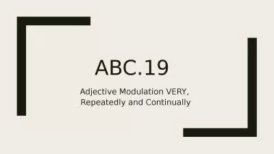 ABC.19 Adjective Modulation VERY,