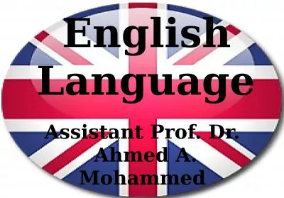 English Language Assistant Prof. Dr.