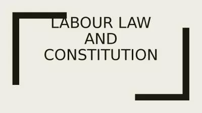 Labour  law and constitution