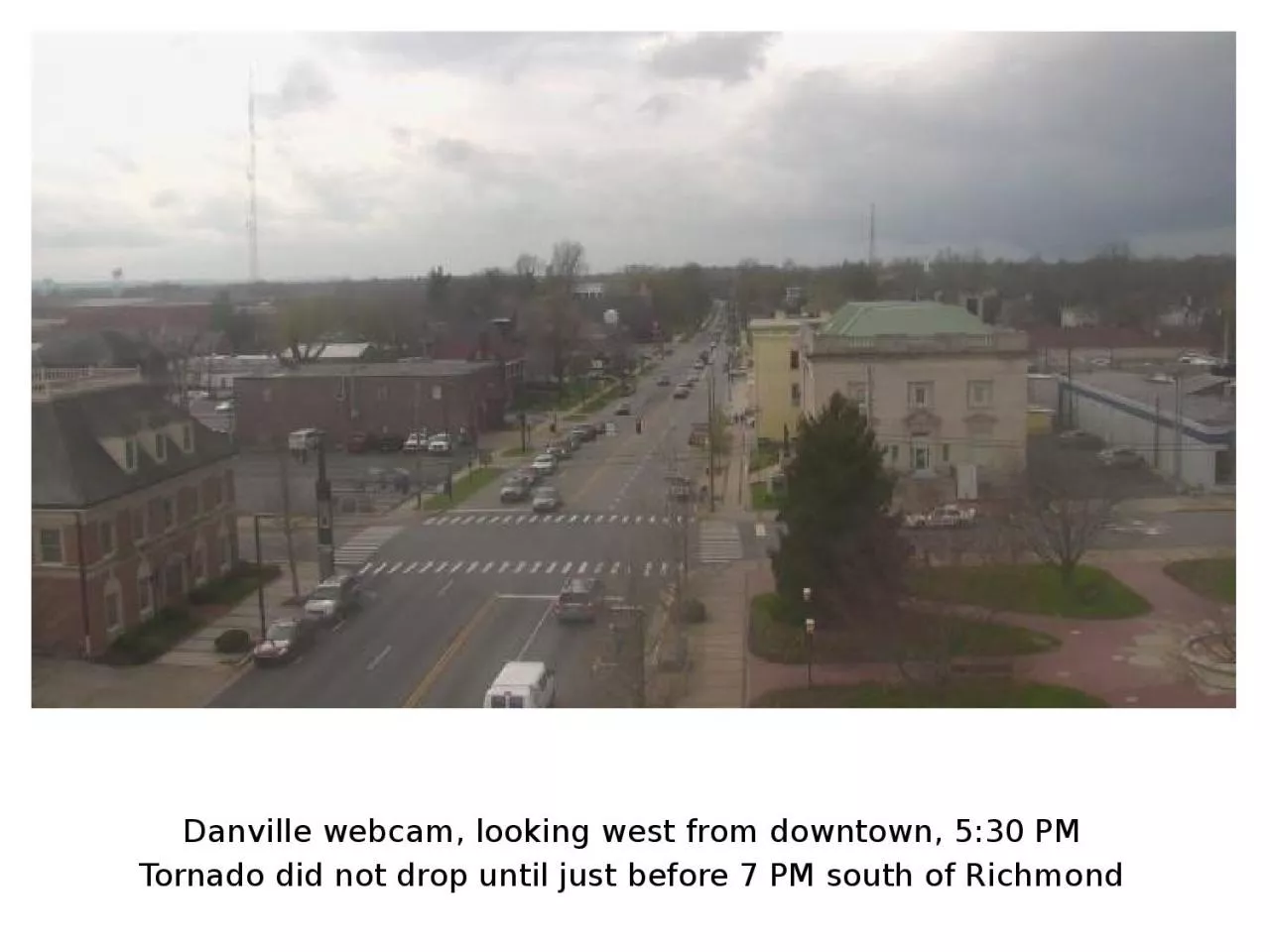 PPT-Danville webcam, looking west from downtown, 5:30 PM